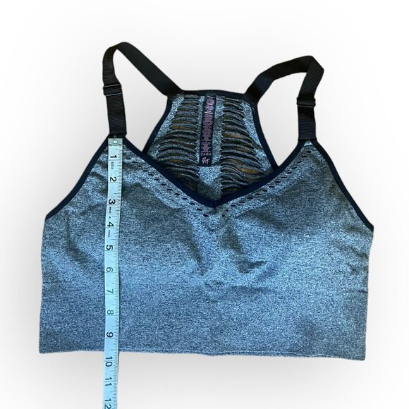 Betsey Johnson Heather Gray Performance Sports Bra XL - Picture 7 of 8